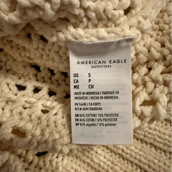 American Eagle cream sweater size S - Picture 4 of 4
